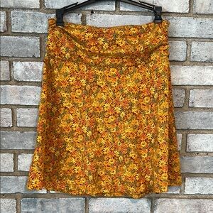 Floral Yellow Skirt